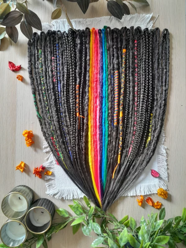 Ebony Rainbow Dream Dreads – Image 2
