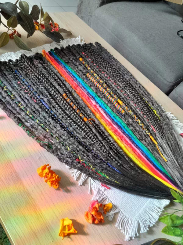 Ebony Rainbow Dream Dreads – Image 5