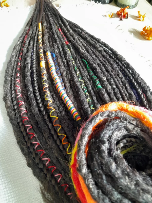 Ebony Rainbow Dream Dreads – Image 8