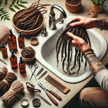 Un lavage à la main est conseillé pour les dreads Un lavage à la main est conseillé pour les dreads